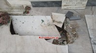 Άγνωστοι βανδάλισαν τάφους στο Κοιμητήριο της Νεμέας [ΦΩΤΟ]
